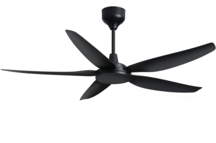 BLDC Ceiling Fan Full Black without Light -Polycrome Ventura
