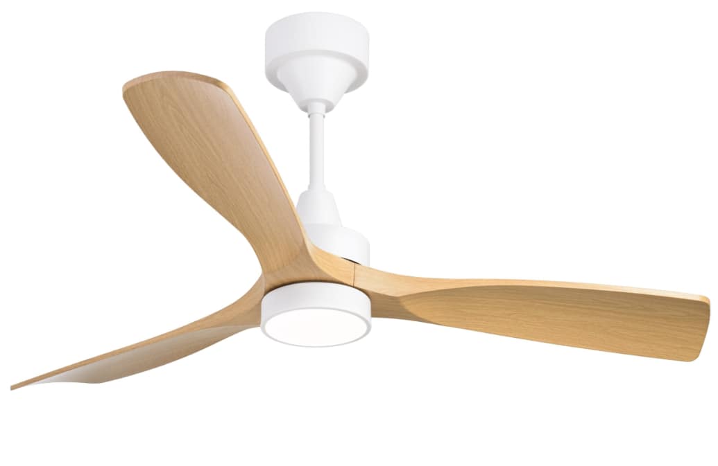 BLDC Ceiling Fan Teak with Light (white)-Polycrome Viera