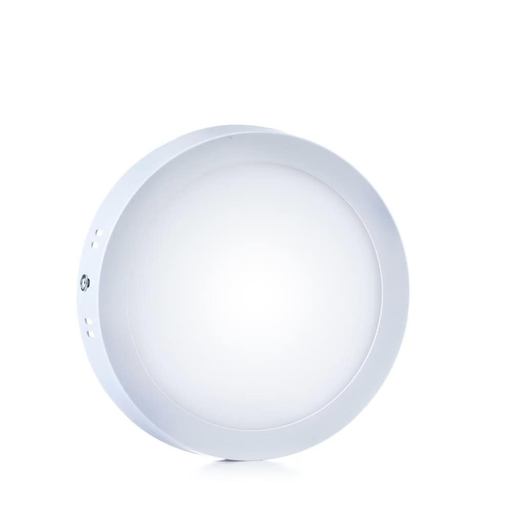 LED ECO Panel Light 6W Natural White (4000K) Surface Round-Green Plastic Frame