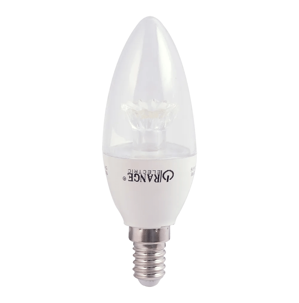 LED Candle Bulb 3W E14 (Screw Type) Daylight Cool White (6500K)-Orange
