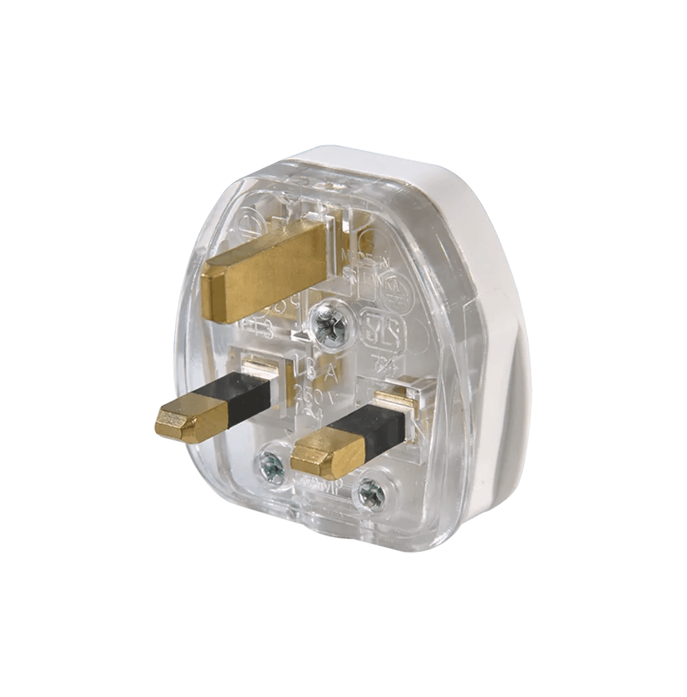 Plug Top-13A-With Fuse-Orange-White
