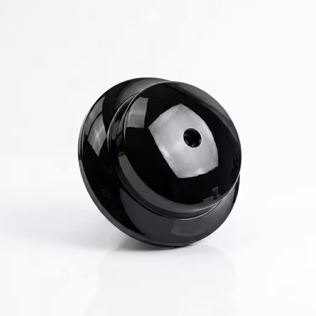 Ceiling Rose Black 2 Terminals-Polycrome