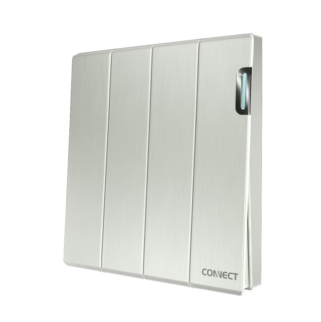 4 Gang 2 Way Switch-Pearl White-Connect