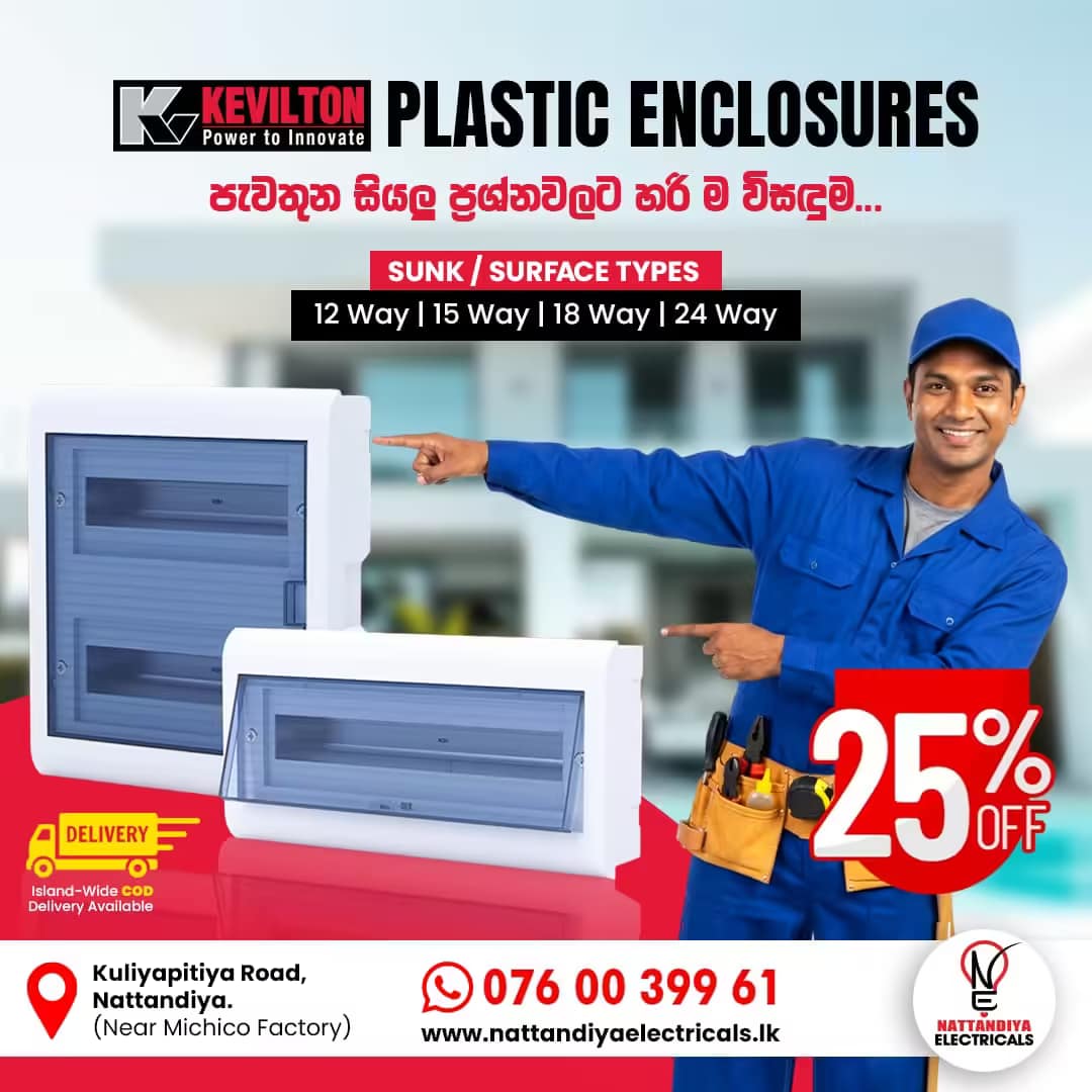 Home Plastic Enclosure 12 Way Surface-Kevilton