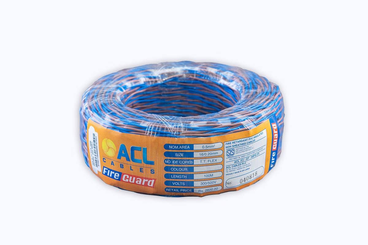16/0.20mm-CU/PVC/PVC-(14/.0076Inch – 0.5mm^2)-Twisted Twin-100m-ACL