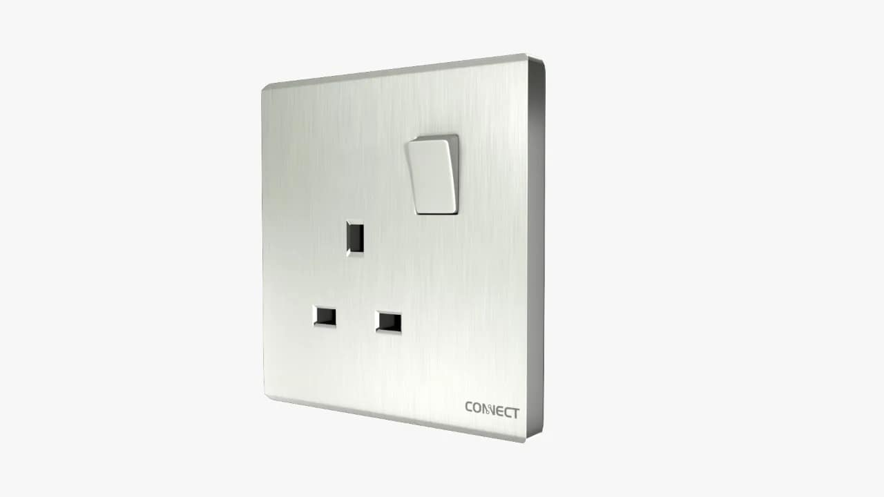 13A Switched Socket-Pearl White-Connect