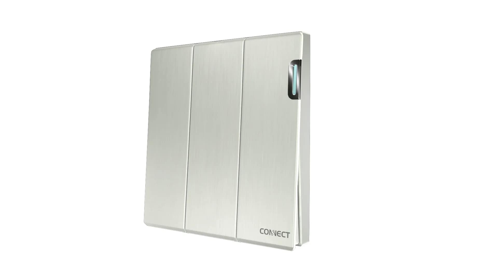 Home 3 Gang 1 Way Switch-Pearl White-Connect
