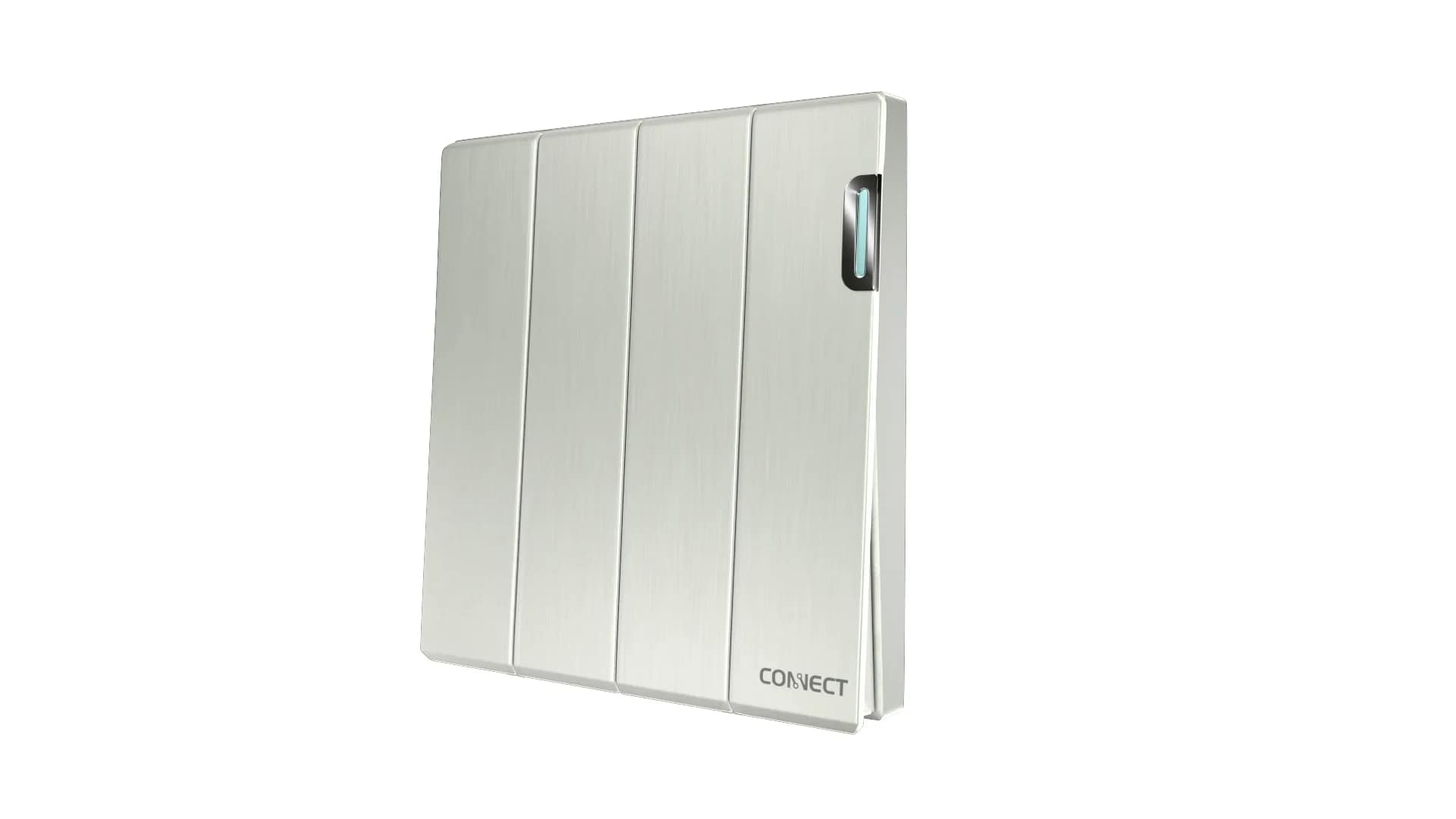 Home 4 Gang 1 Way Switch-Pearl White-Connect