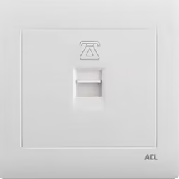 Telephone Socket-Elegance Series-White-ACL