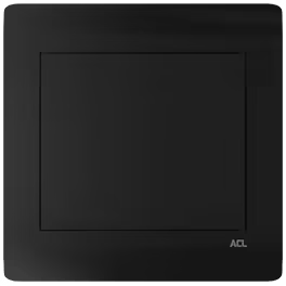 Blank Plate-Elegance Series-Black-ACL