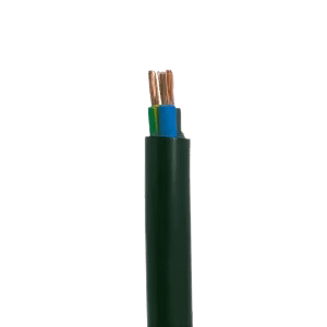 30/0.25mm-CU/PVC/PVC-3 Core-(7/.0079Inch-1.5mm^2)-Black-100 m-Orange