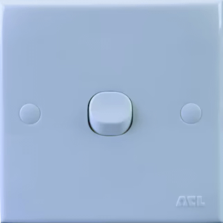 Home 1 Gang 1 Way Switch-White Series-ACL
