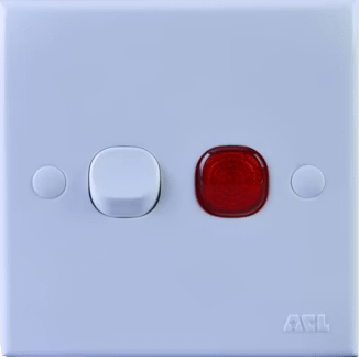 20A Double Pole Switch-With Neon-White Series-ACL