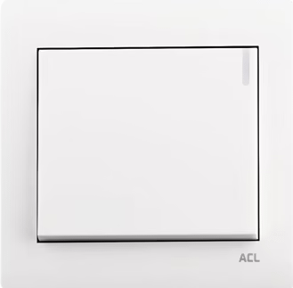 Home 1 Gang 1 Way Switch-Elegance Series-White-ACL