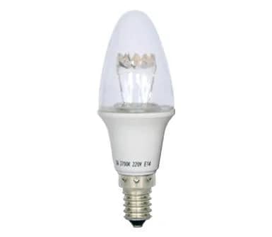 LED Candle Bulb 5W E14 (Screw Type) Warm White (3000K)-Green