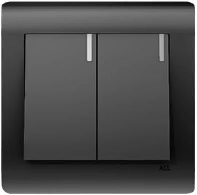 Home 2 Gang 1 Way Switch-ACL Elegance Grey Series