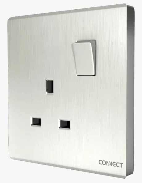 13A Switched Socket-Pearl White-Connect