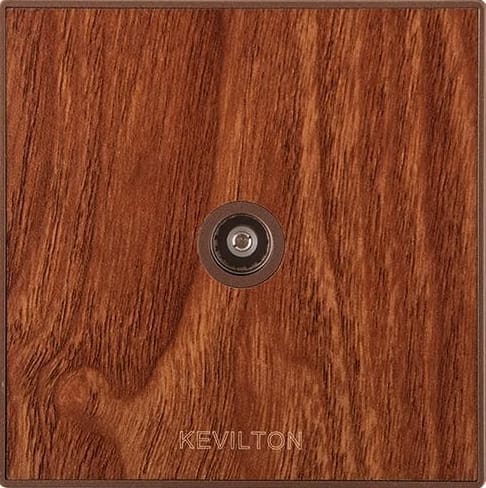 TV Antenna Socket-Nature Series-Teak-Kevilton