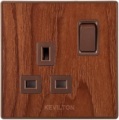 13A Socket-Nature Series-Teak-Kevilton
