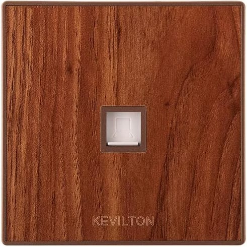 Cat 6 Data Socket-Nature Series-Teak-Kevilton