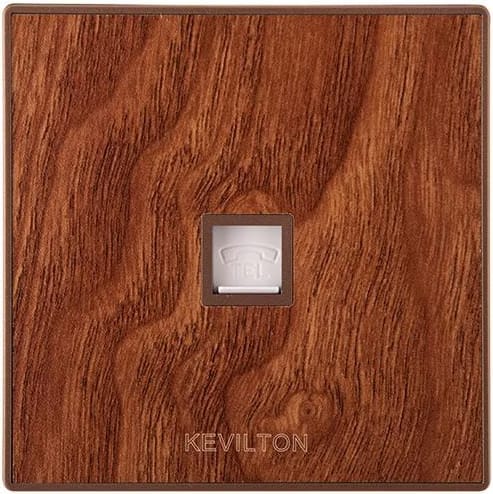 Telephone Socket-Nature Series-Teak-Kevilton