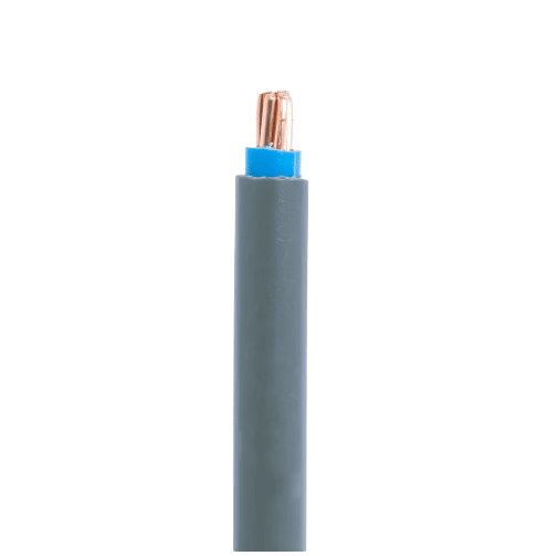 7/1.04mm-CU/PVC/PVC-Single-(7/.044Inch-6 mm^2)-Blue-100m-Orange