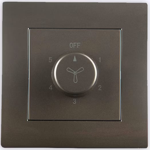 5 Steps Fan Controller-Elegance Series-Bronze-ACL