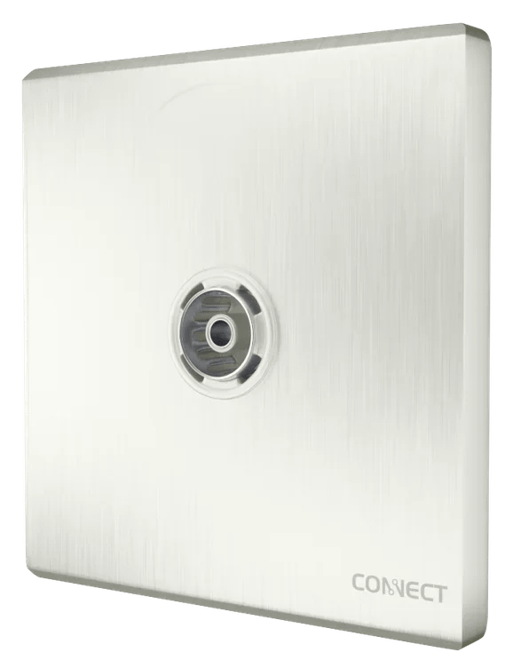 TV Antenna Socket-Pearl White-Connect