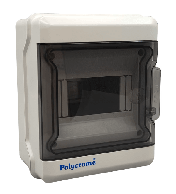 Home Water Proof Plastic Enclosure 6 Way Surface IP 66-Polycrome