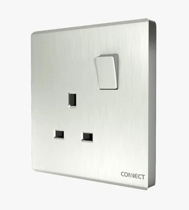 13A Switched Socket-Pearl White-Connect