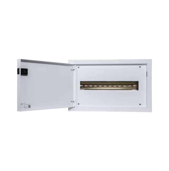 Metal Enclosure 1 Row 16 Way 400mm x 250mm x 90mm-Orange