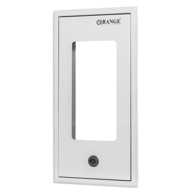 Home Metal Water Meter Box 222mm x 422mm x 50mm-Orange