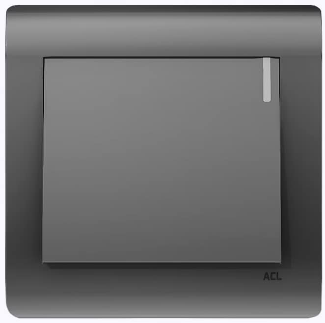 Home 1 Gang 1 Way Switch-ACL Elegance Grey Series
