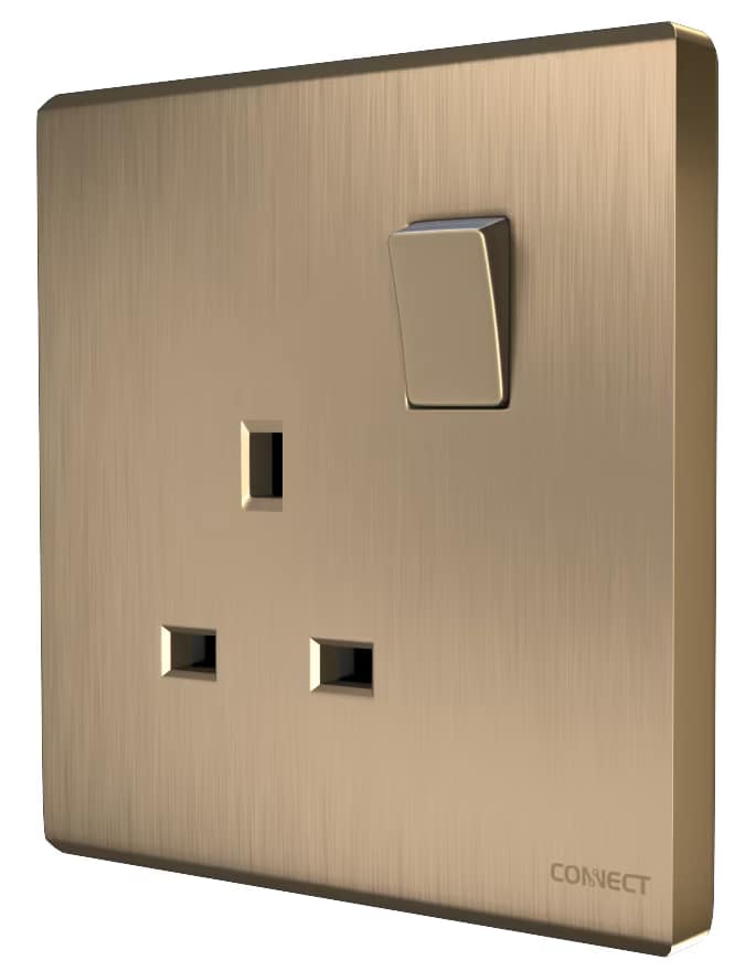 13A Switched Socket-Premium Gold-Connect