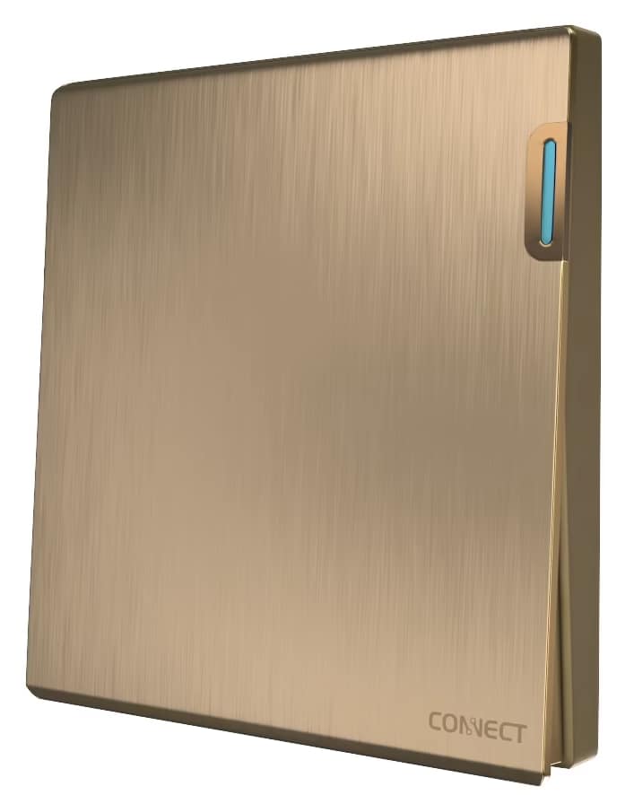 1 Gang 2 Way Switch-Premium Gold-Connect