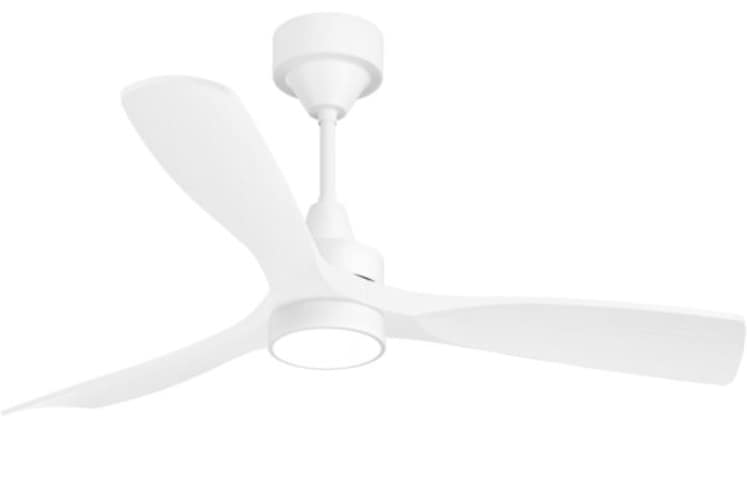 BLDC Ceiling Fan Full White with Light -Polycrome Viera