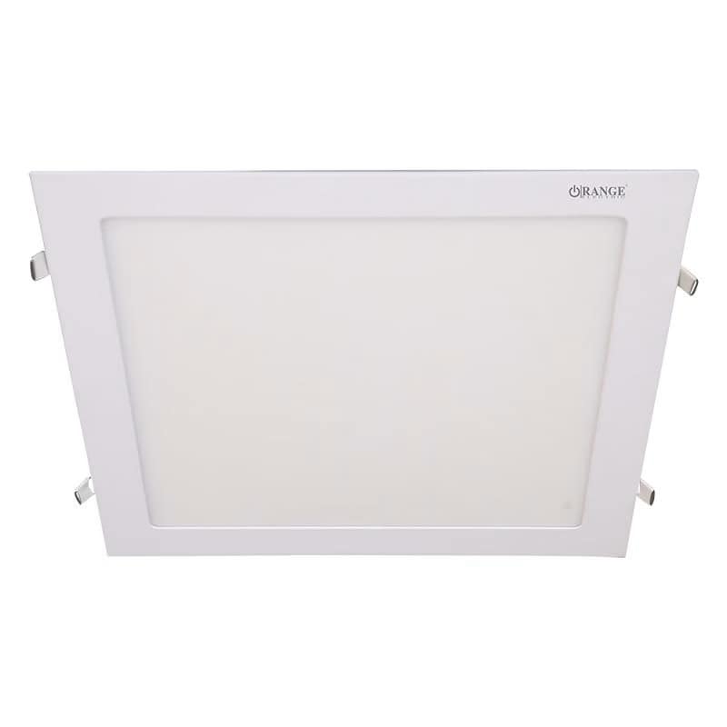 LED Panel Light 24W Daylight (6500K) Recessed-Square-Orange Aluminum Frame