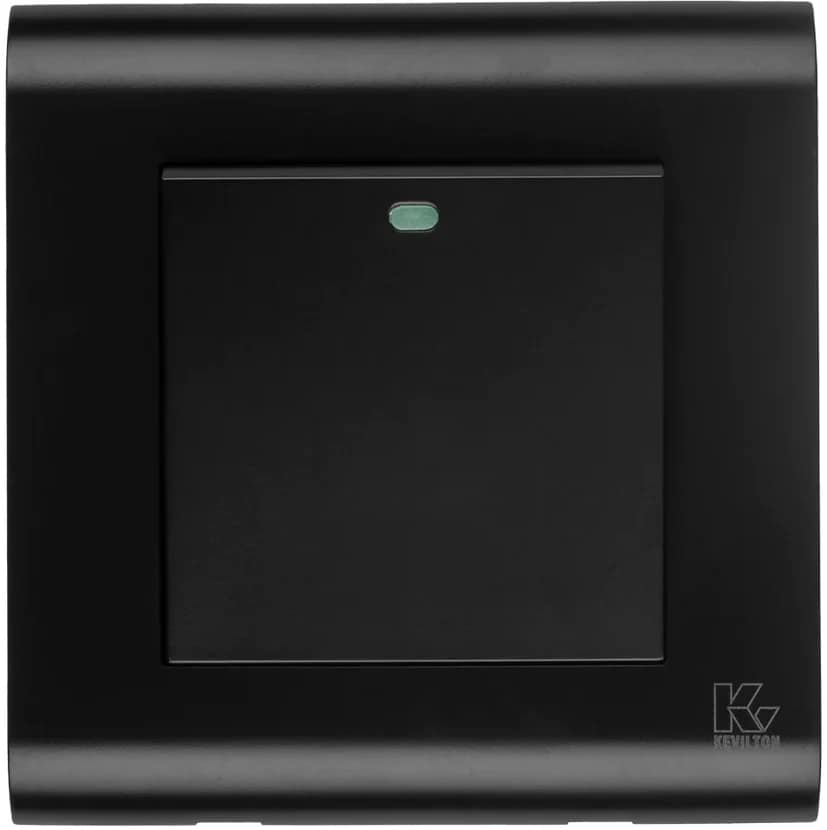 Home 1 Gang 1 Way Switch-Kevilton Modular Series Jet Black