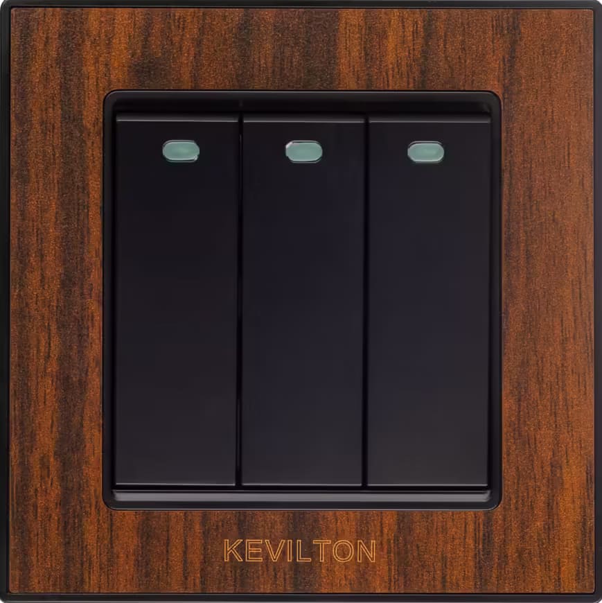 Home 3 Gang 1 Way Switch-Nature Series-Kumbuk-Kevilton
