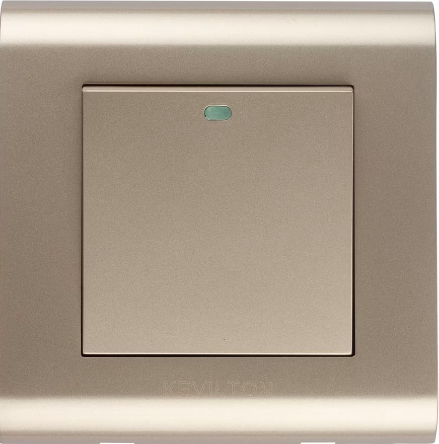 Home 1 Gang 1 Way Switch-Modular Series-Gold-Kevilton