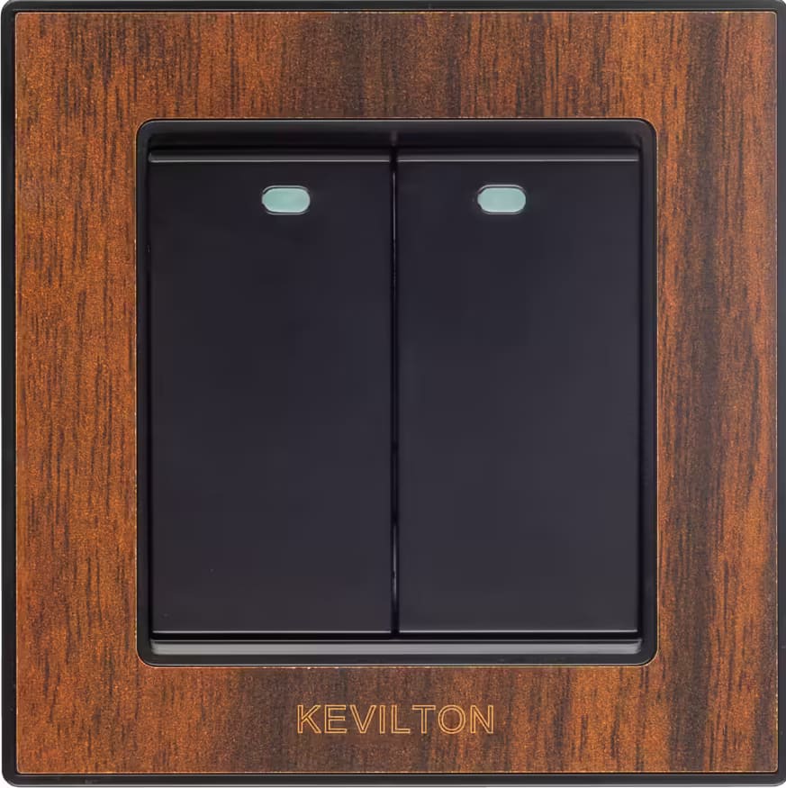 Home 2 Gang 1 Way Switch-Nature Series-Kumbuk-Kevilton