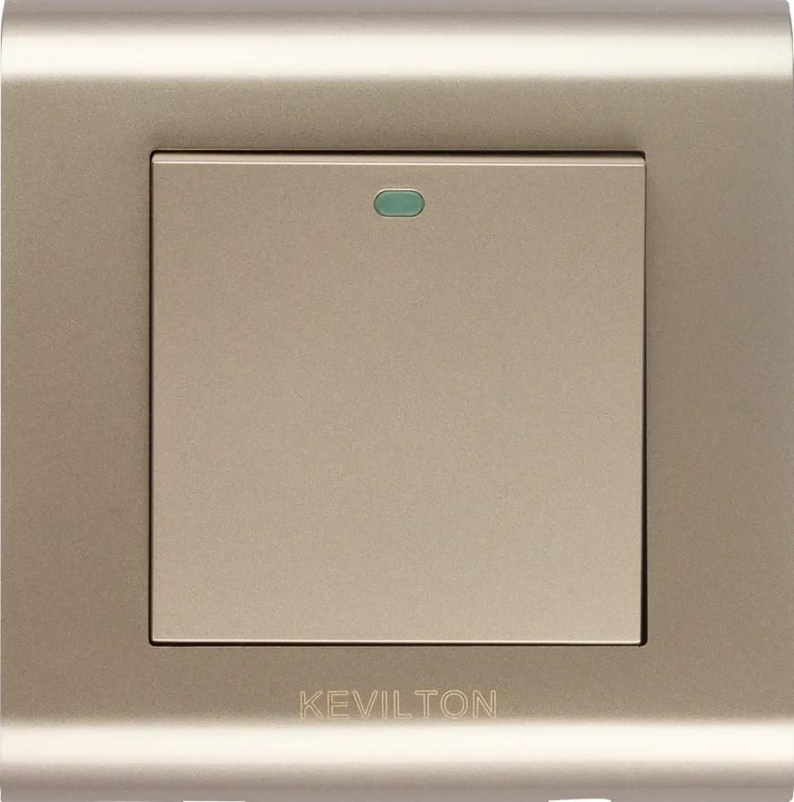 1 Gang 2 Way Switch-Modular Series-Gold-Kevilton