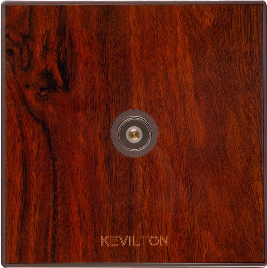 TV Antenna Socket-Nature Series-Mahogany-Kevilton
