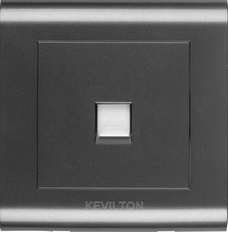 Cat 6 Data Socket-Modular Series-Black-Kevilton