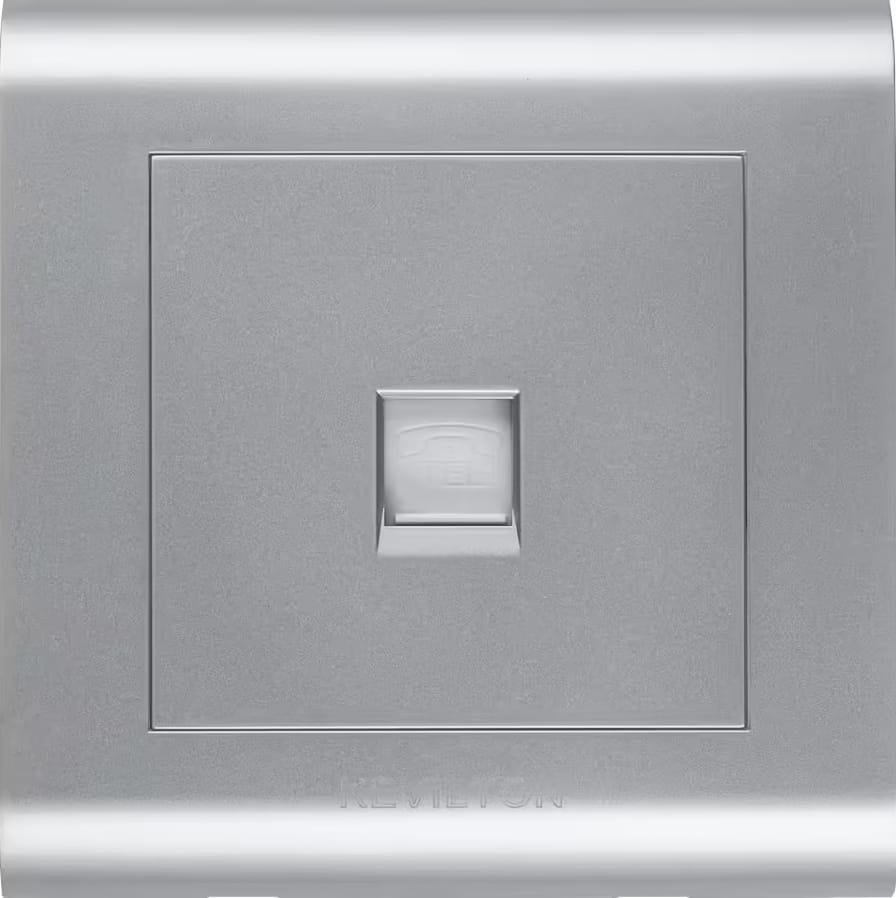 Telephone Socket-Modular Series-Silver-Kevilton