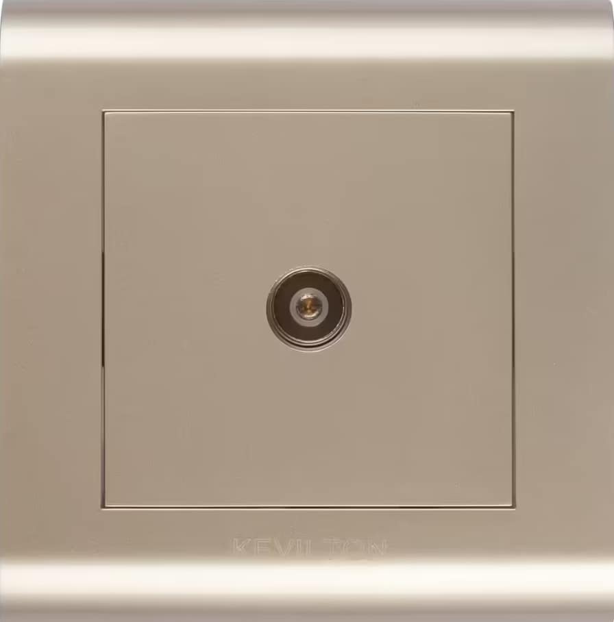 TV Antenna Socket-Modular Series-Gold-Kevilton