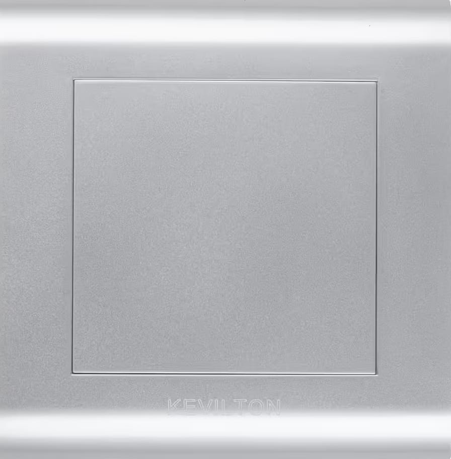 Blank Plate-Modular Series-Silver-Kevilton