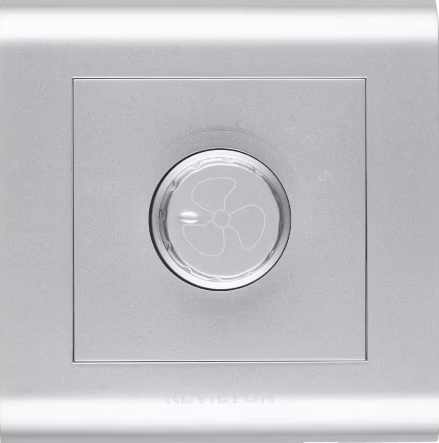 5 Steps Hum Free Fan Controller-Modular Series-Silver-Kevilton