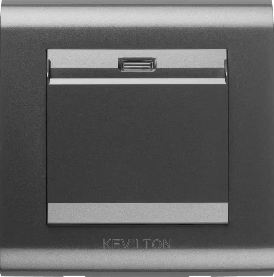 Key Card Switch-Modular Series-Black-Kevilton