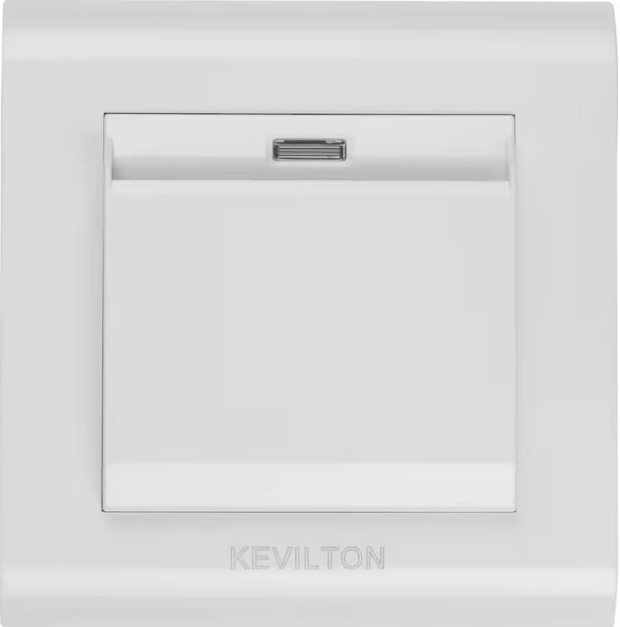 Key Card Switch-Modular Series-White-Kevilton